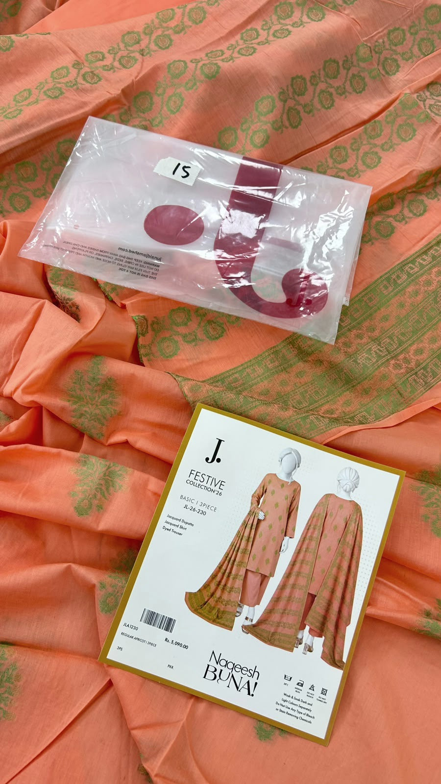 J. JACQUARD LAWN 3 PC
