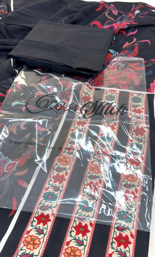 CROSS STITCH 2 PC KHADDAR SHIRT TROUSER