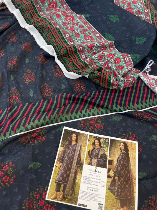 ASIM JOFA LAWN 3 PC