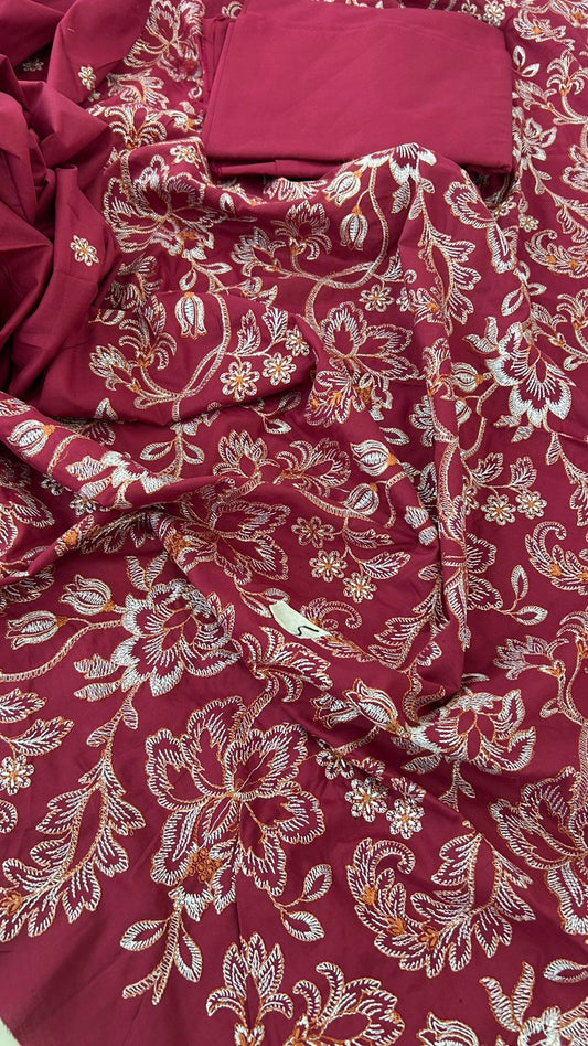 BAREEZE EMB 2PC SHIRT TROUSER