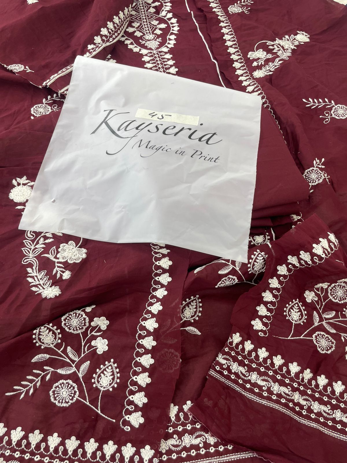 KAYSERIA EMB 2 PC SHIRT TROUSER