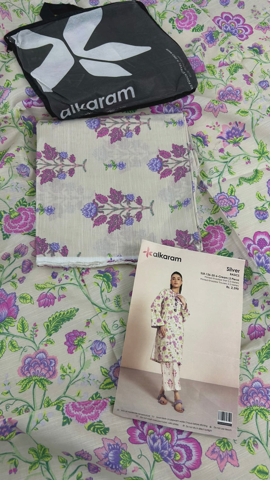 ALKARAM KHADDAR 2 PC SHIRT TROUSER