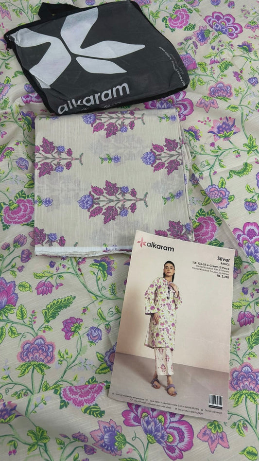 ALKARAM KHADDAR 2 PC SHIRT TROUSER