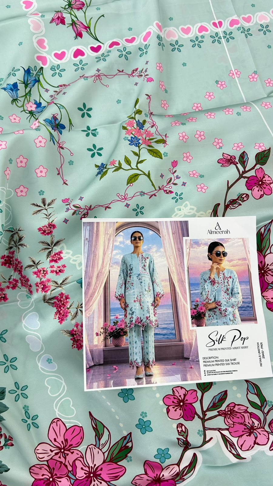 SILK 2 PC SHIRT TROUSER