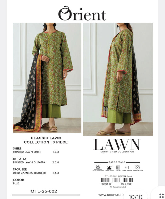 ORIENT LAWN 3 PC