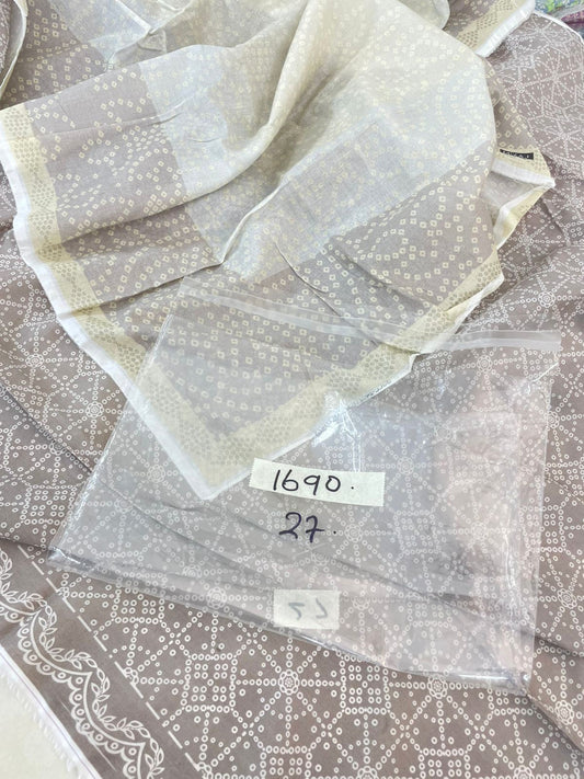 MIX BRAND LAWN 2 PC SHIRT DUPATTA