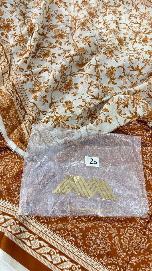 MIX BRAND 2 PC SHIRT DUPATTA