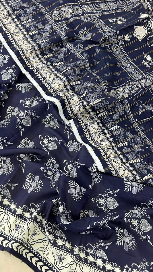 MIX BRAND 2 PC SHIRT DUPATTA