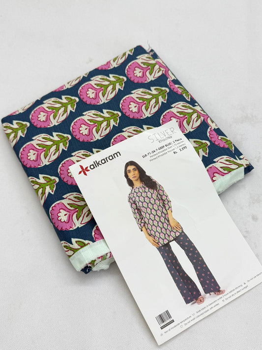 ALKARAM KHADDAR SHIRT TROUSER 2 PC