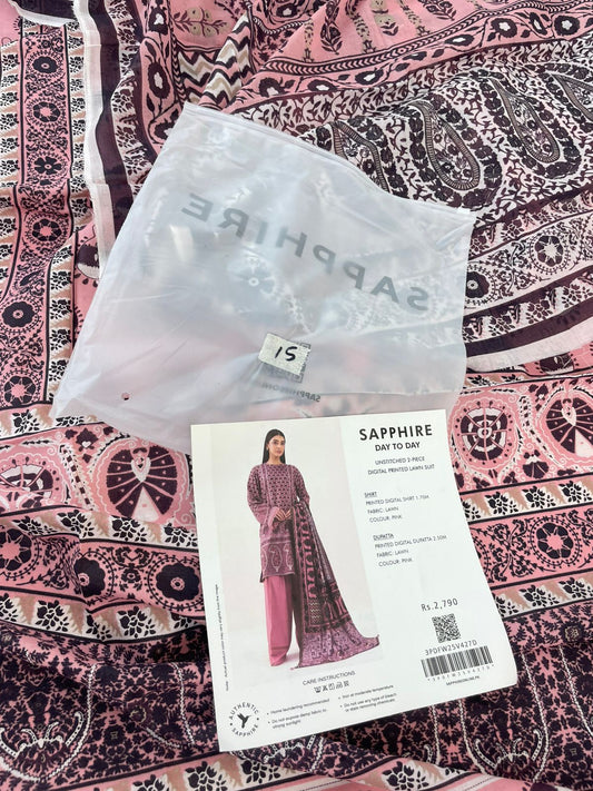 SAPPHIRE LAWN 2 PC SHIRT DUPATTA
