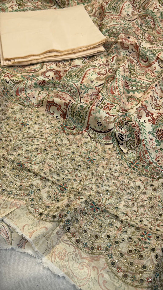 LAWN CHICKANKARI 2 PC SHIRT TROUSER