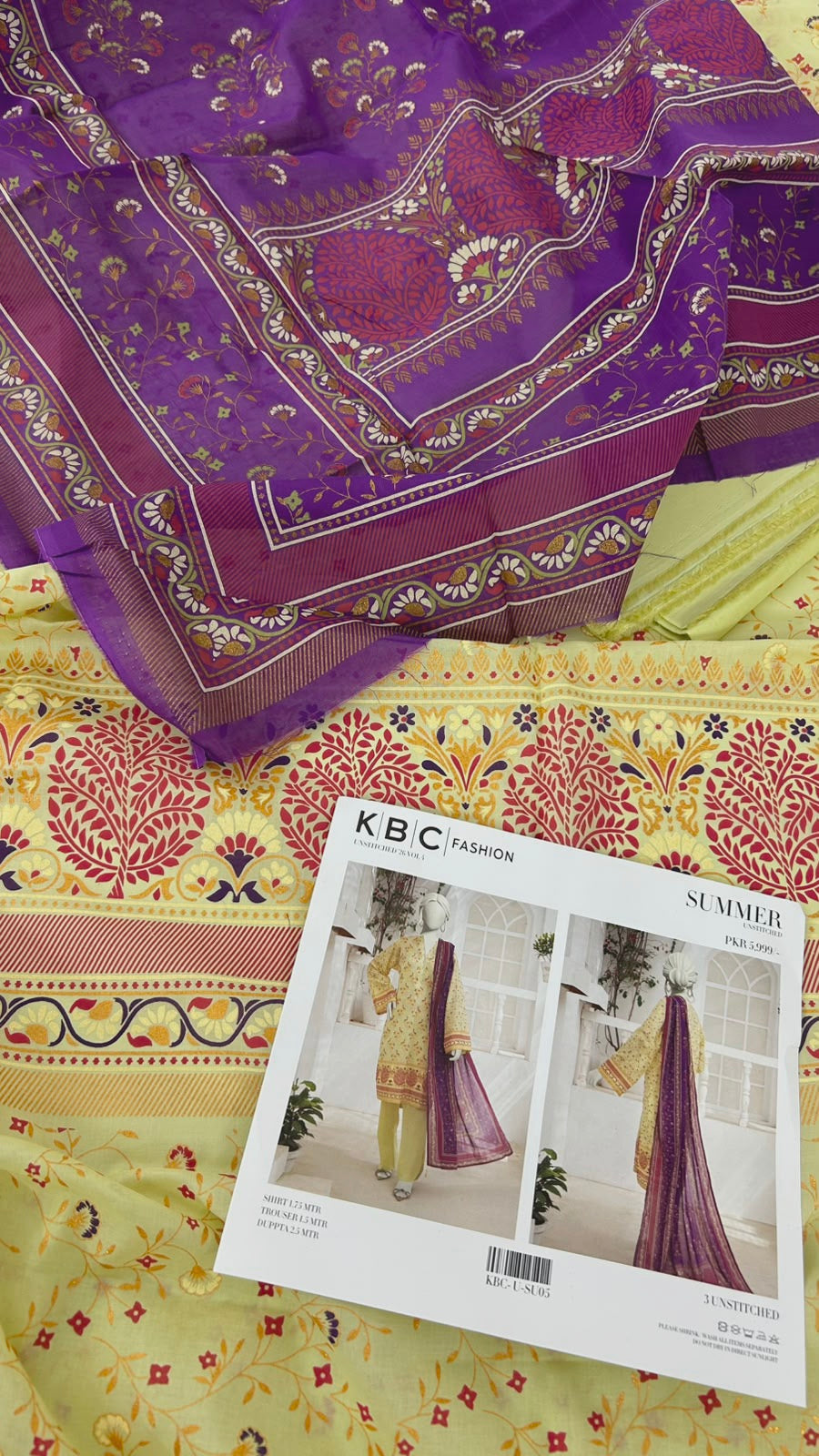 BLOCK PRINTS LAWN 3 PC