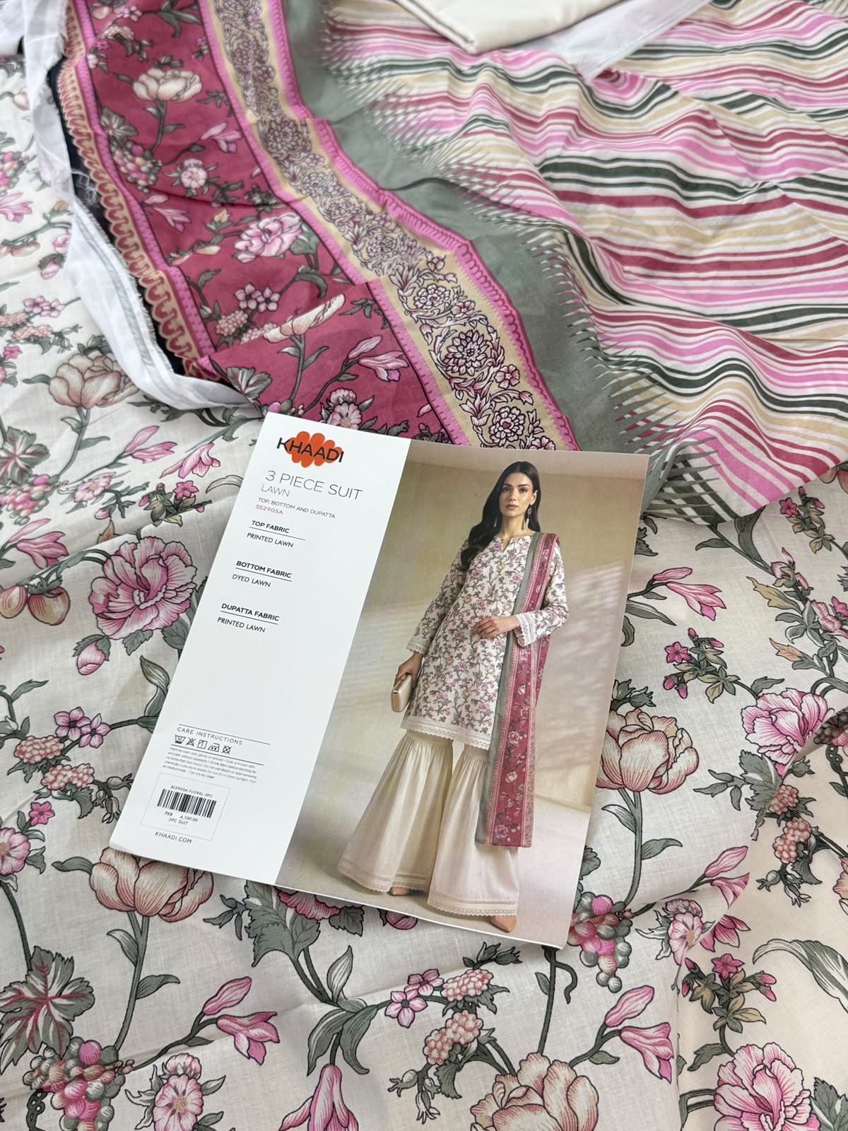 KHAADI LAWN 3 PC