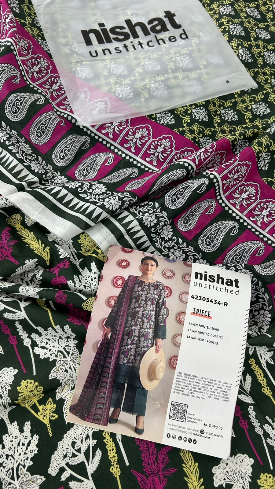 NISHAT LAWN 3 PC