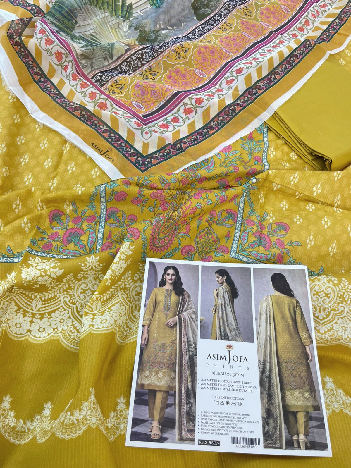 ASIMJOFA LAWN 3 PC