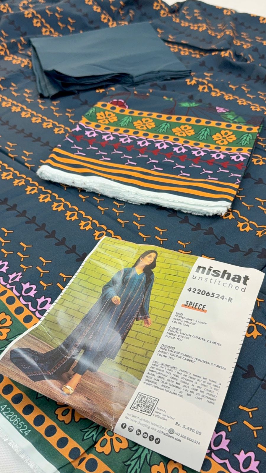NISHAT VISCOSE 3 PC