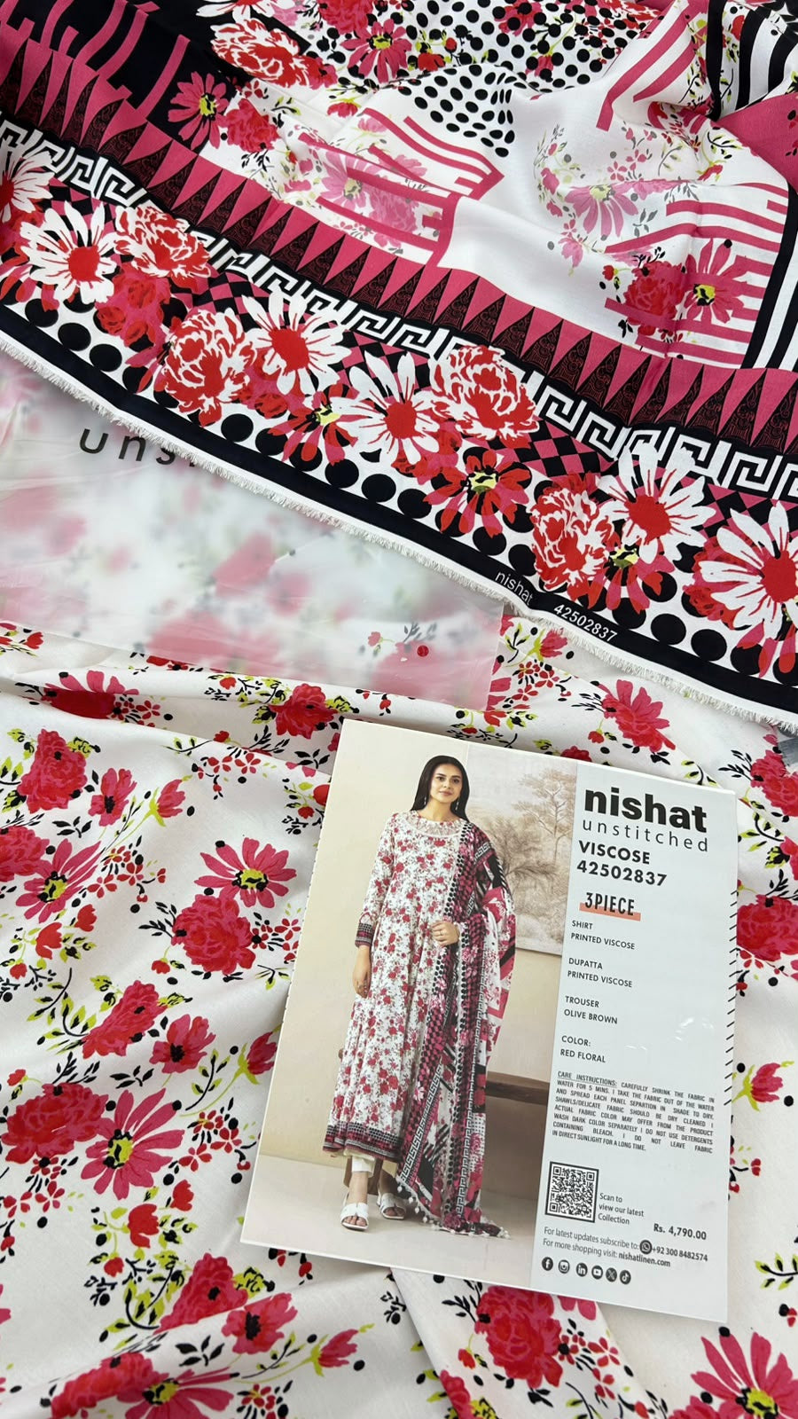 NISHAT VISCOSE 3 PC