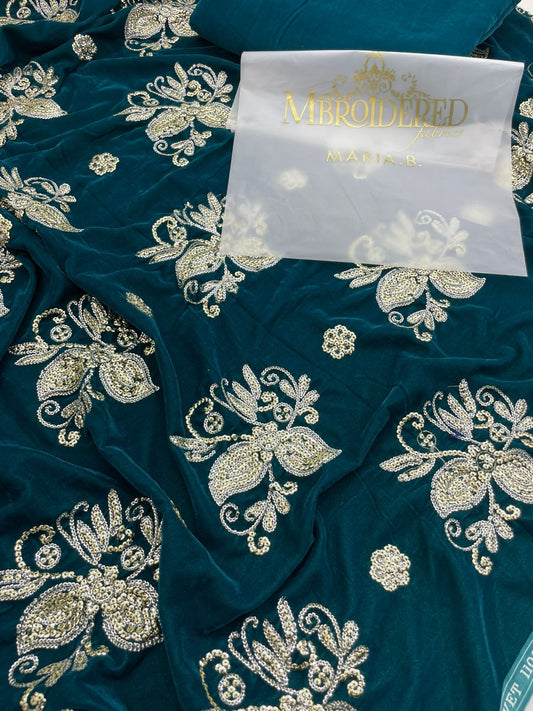 MARIA B VELVET EMB 2 PC
