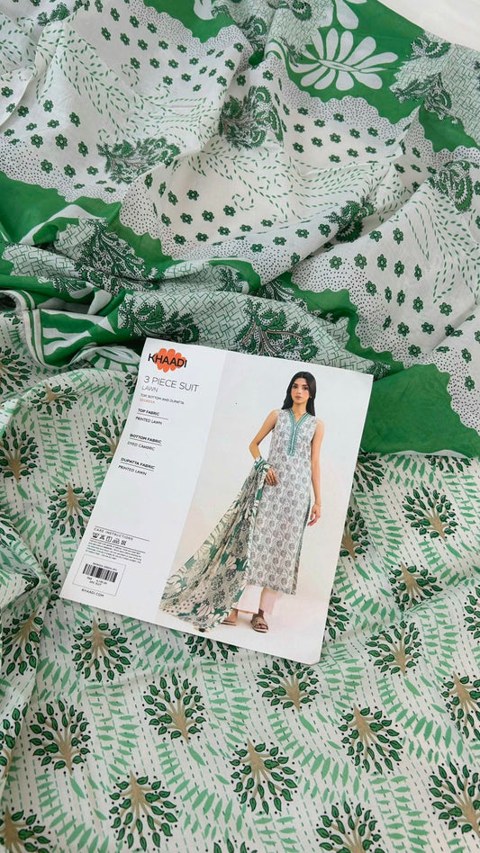 KHAADI LAWN 3 PC