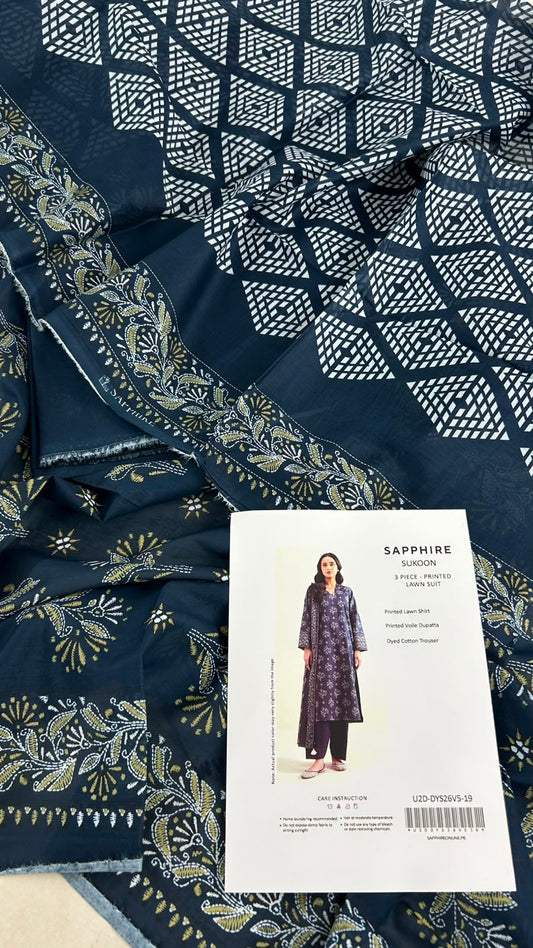 SAPPHIRE LAWN 3 PC