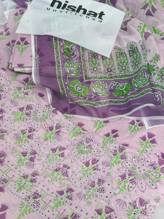 NISHAT EMB 2 PC SHIRT DUPATTA