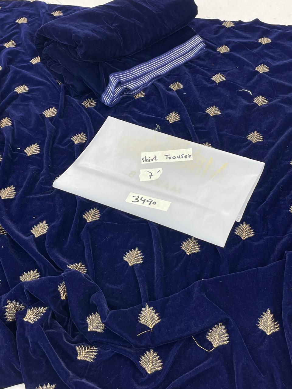 MARIA B EMB VELVET 2 PC