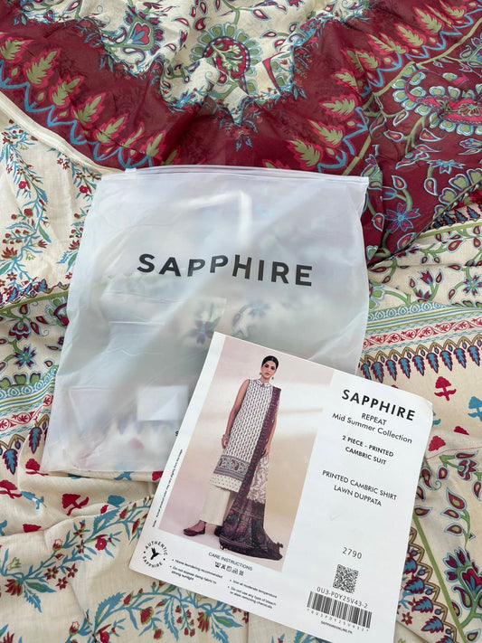 SAPPHIRE LAWN 2 PC SHIRT DUPATTA