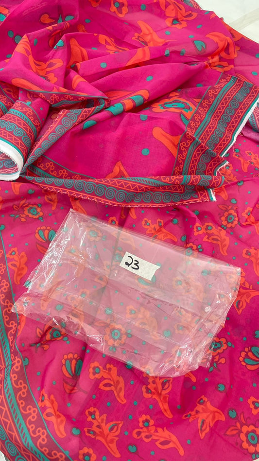 MIX BRAND 2 PC SHIRT DUPATTA LAWN