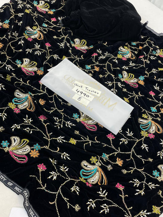 MARIA B EMB VELVET 2 PC