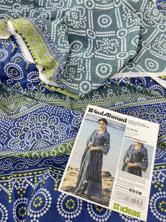 GULAHMED CHUNRI 3 PC LAWN