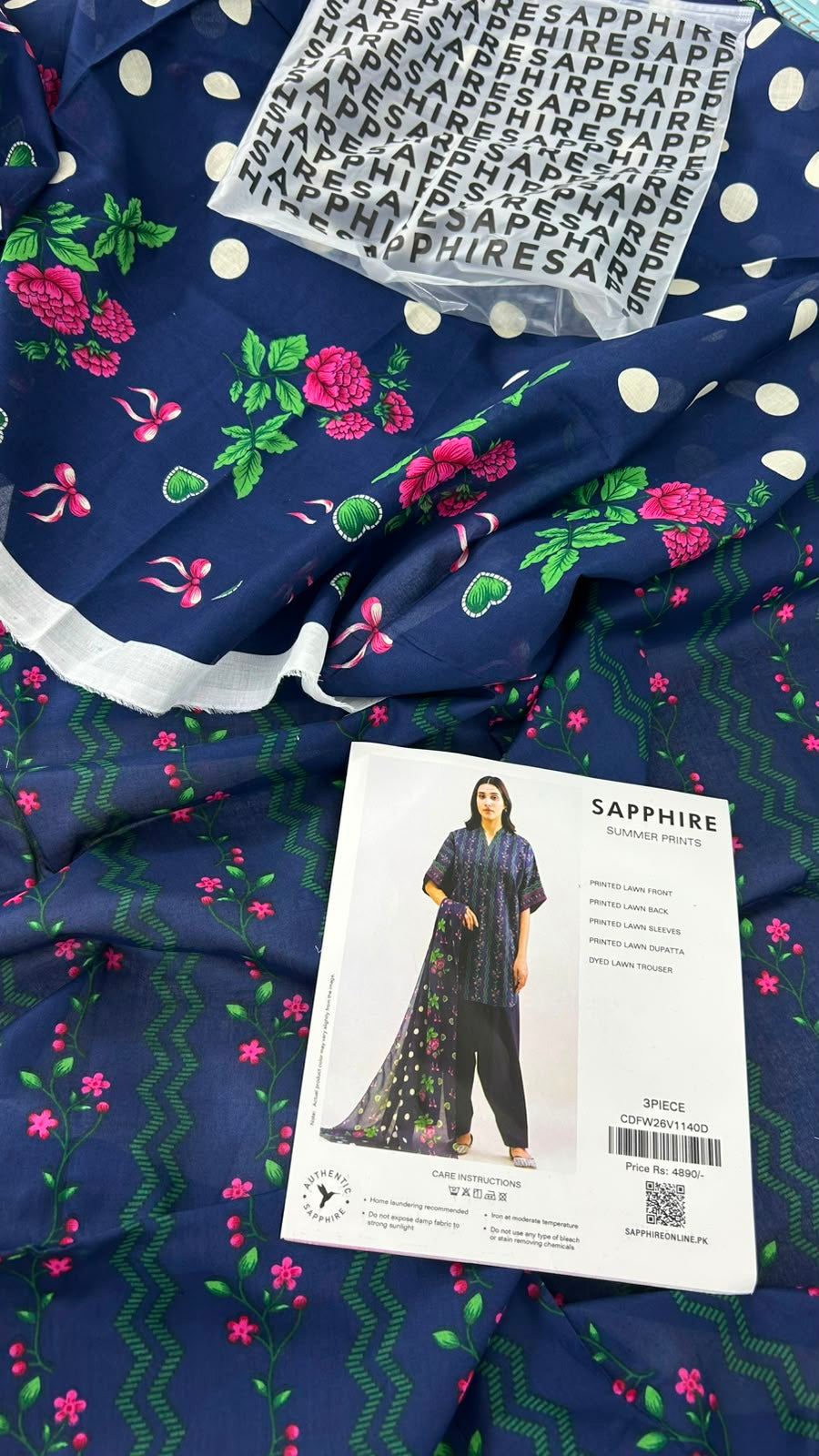 SAPPHIRE LAWN 3 PC