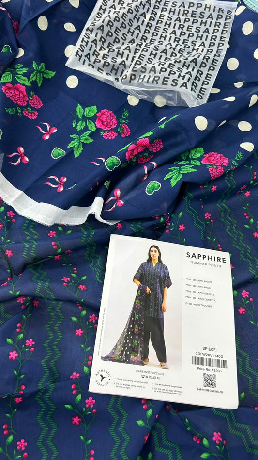 SAPPHIRE LAWN 3 PC