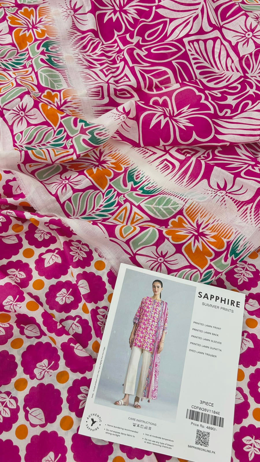 SAPPHIRE LAWN 3 PC