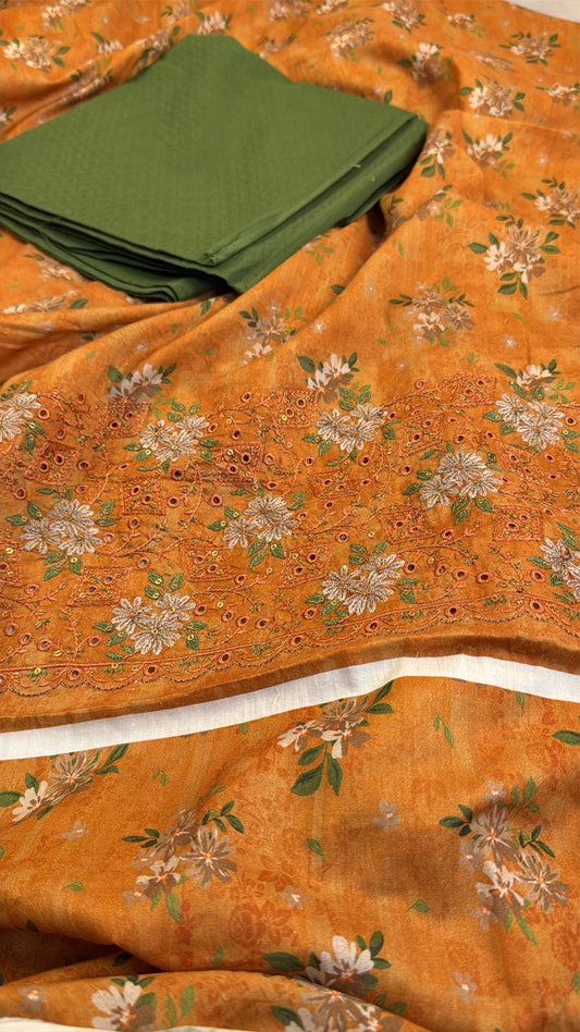 LAWN CHICKANKARI 2 PC SHIRT TROUSER