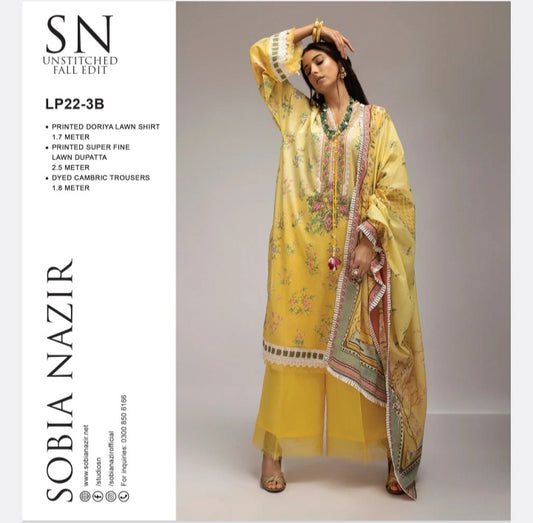 SOBIA NAZIR LAWN BANADORA 3 PC