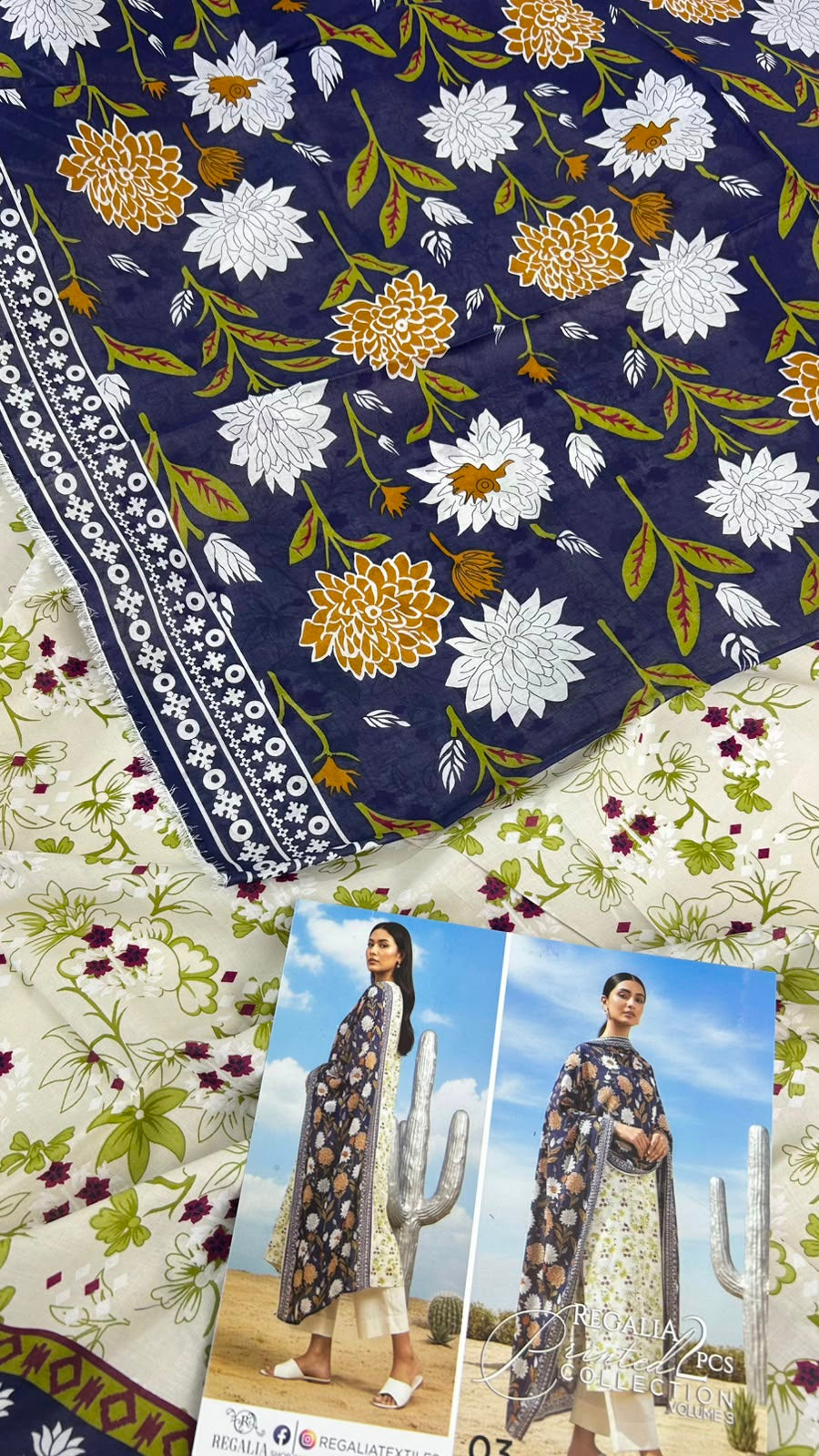 REGALIA 2 PC LAWN SHIRT DUPATTA