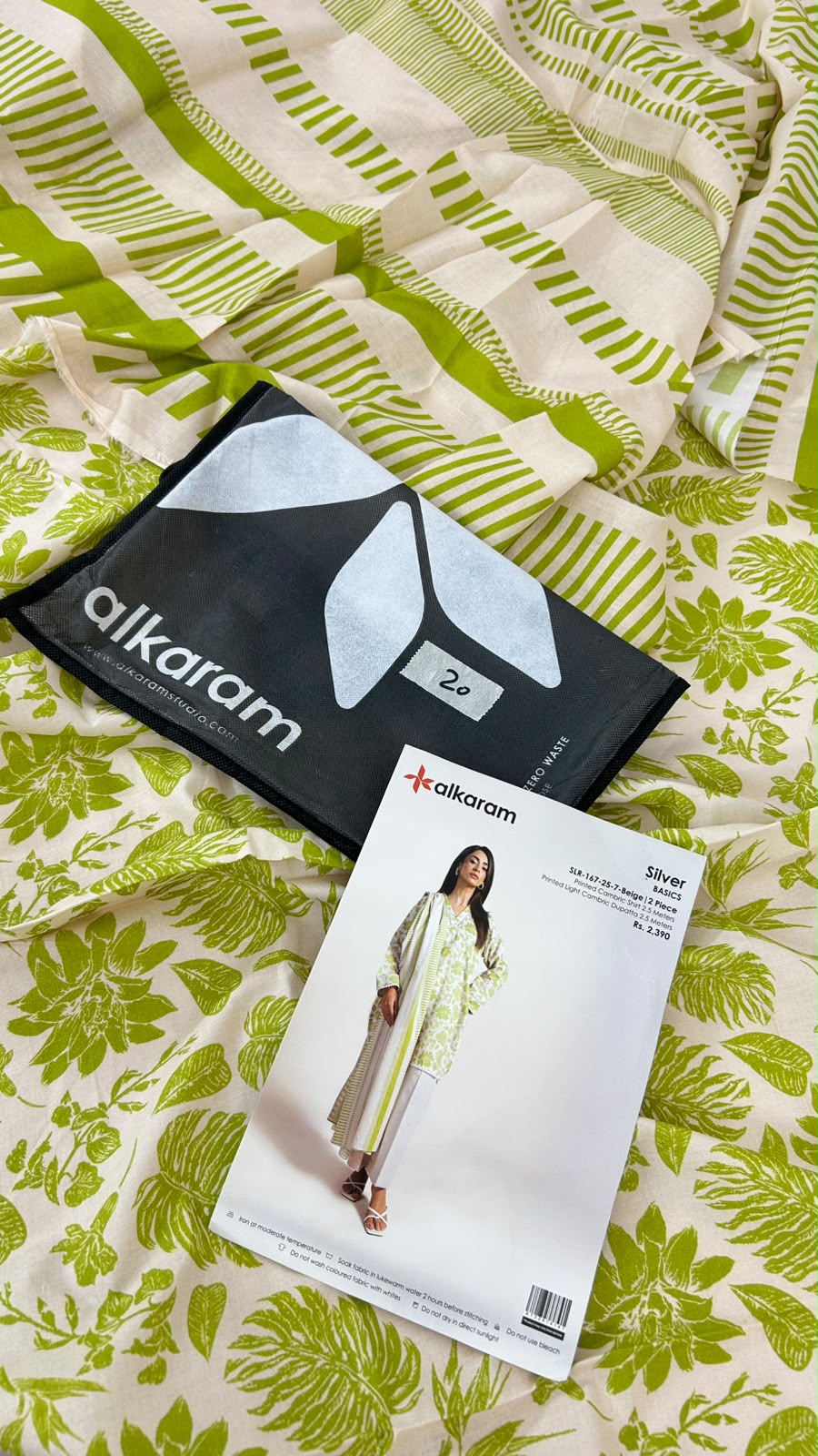 ALKARAM 2 PC SHIRT DUPATTA LAWN