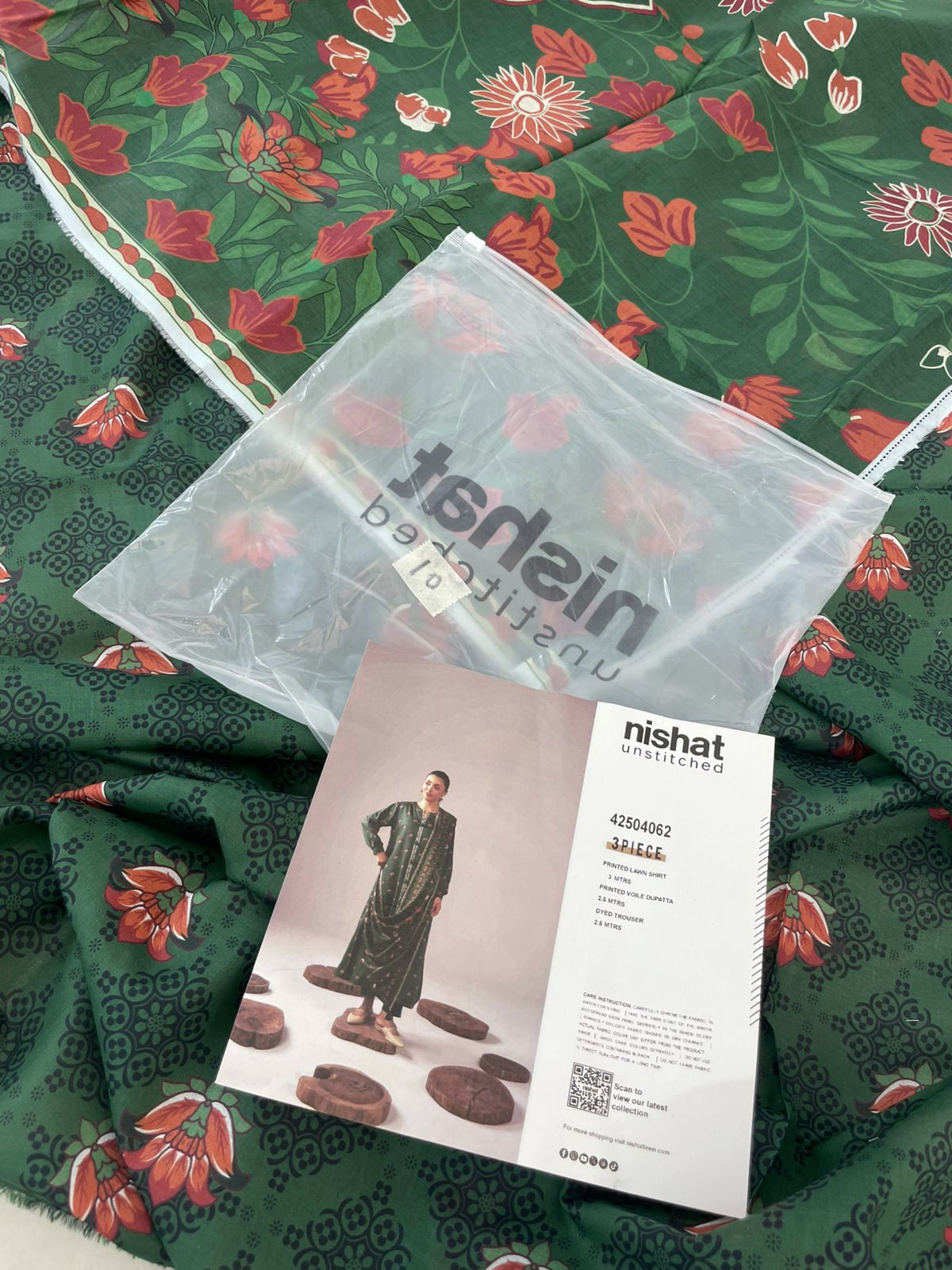 NISHAT LAWN 3 PC