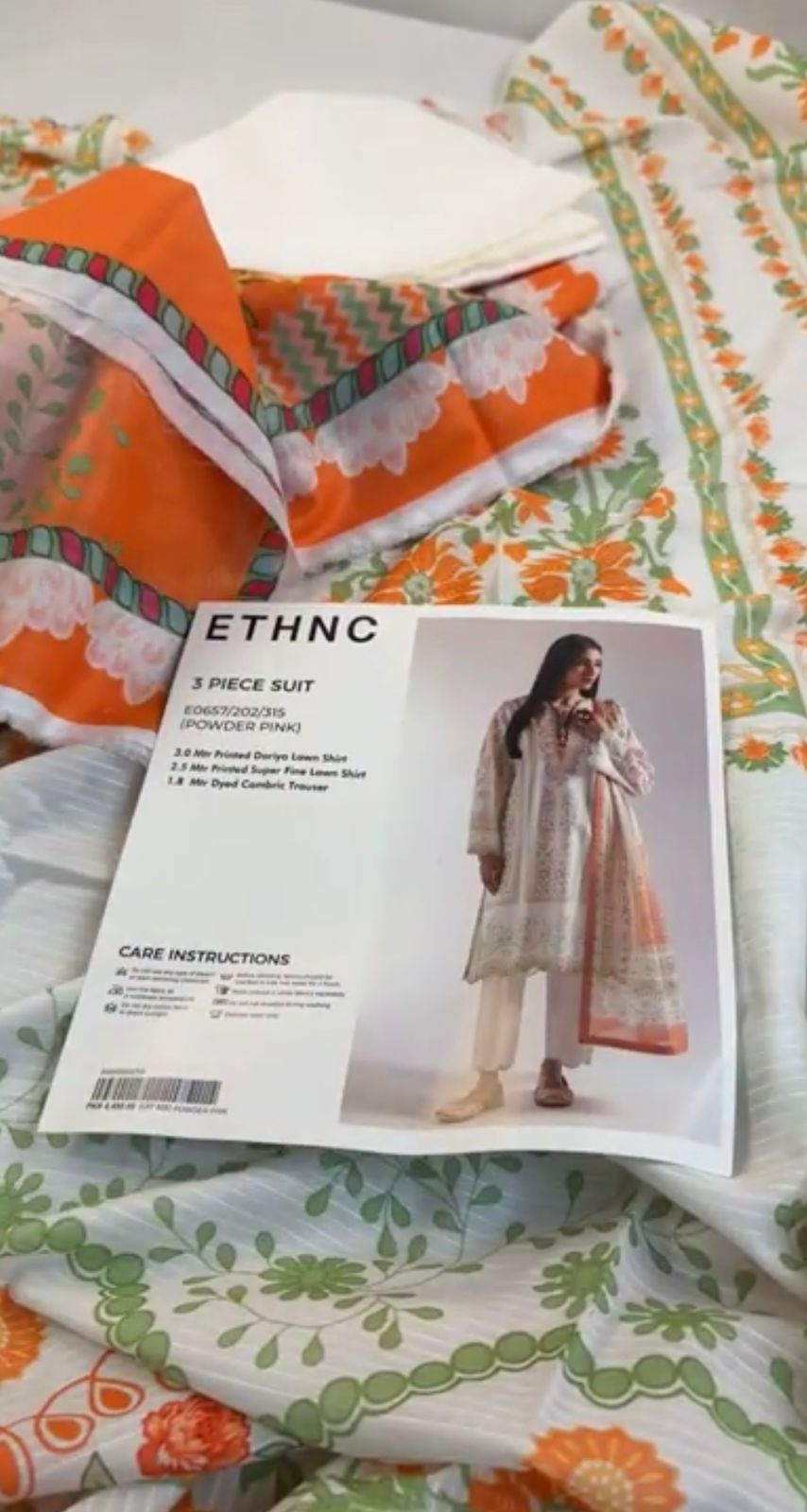 ETHNIC 3 PC LAWN