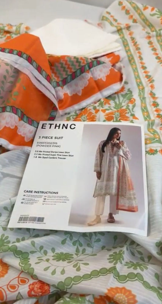 ETHNIC 3 PC LAWN