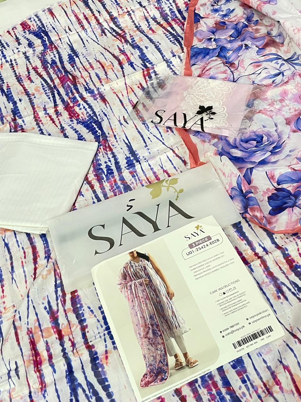 GRAND-SAYA LAWN 3 PC WITH EMB PATCH
