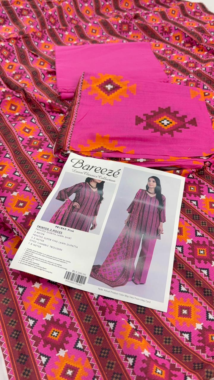 BAREEZE BANADORA LAWN 3 PC