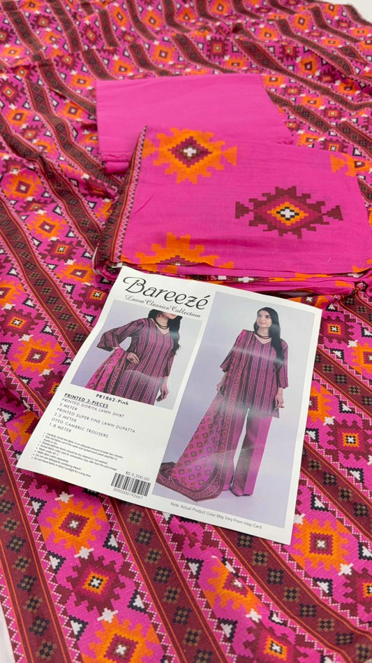 BAREEZE BANADORA LAWN 3 PC