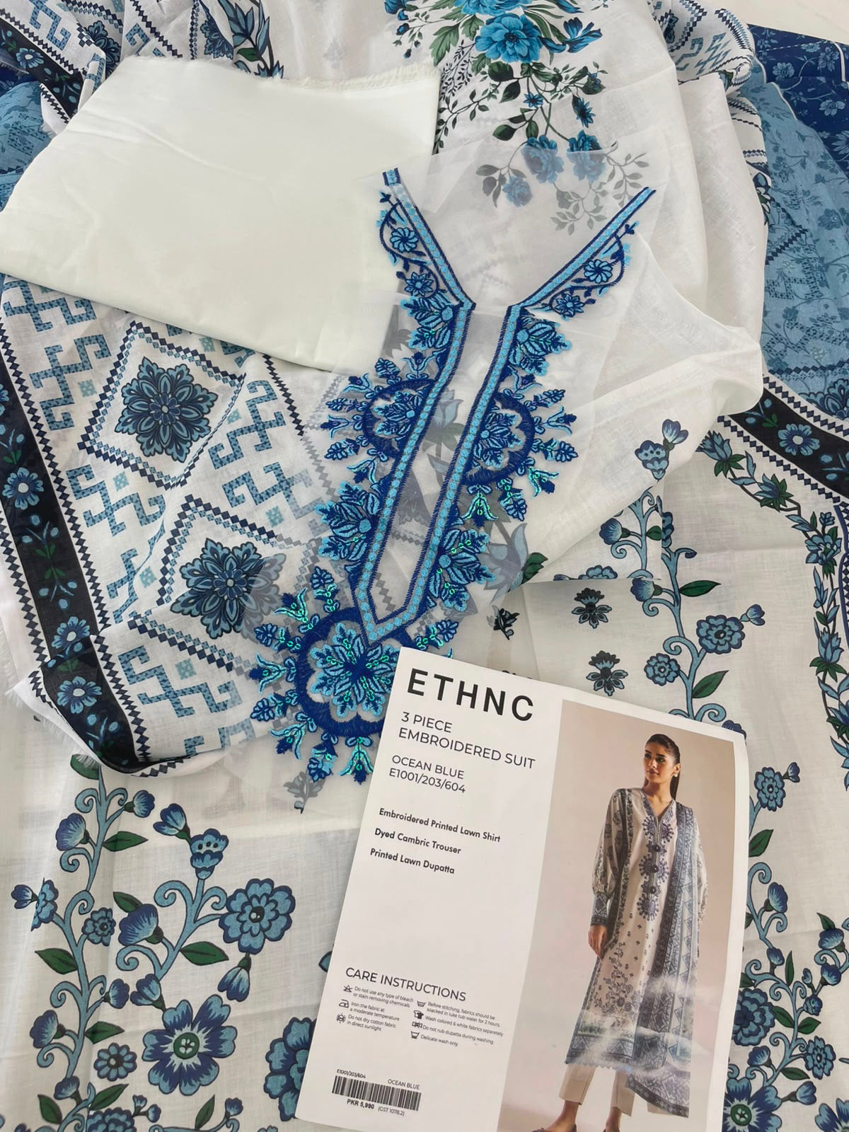 ETHNC EMB LAWN 3 PC