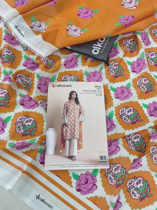 ALKARAM 2 PC LAWN SHIRT DUPATTA