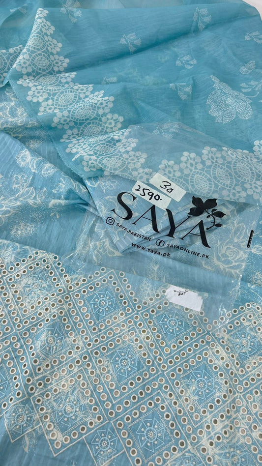 SAYA EMB 2 PC SHIRT DUPATTA