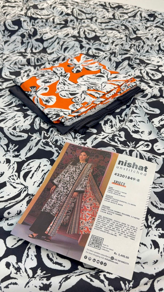 NISHAT VISCOSE 3 PC