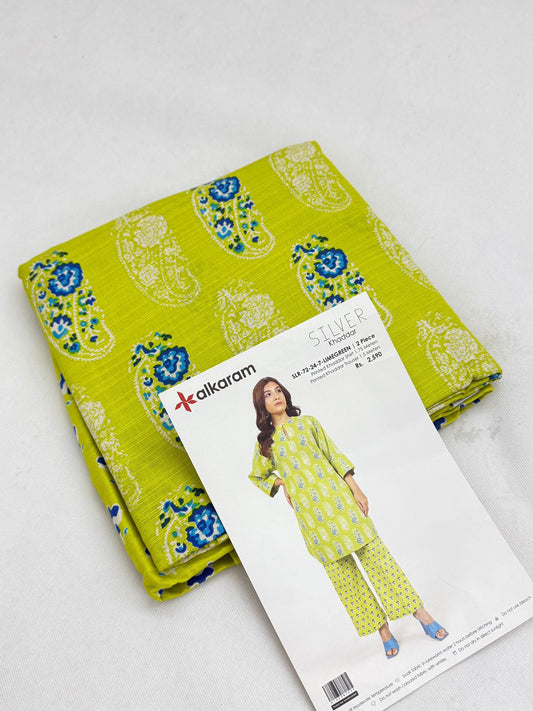 ALKARAM KHADDAR SHIRT TROUSER 2 PC