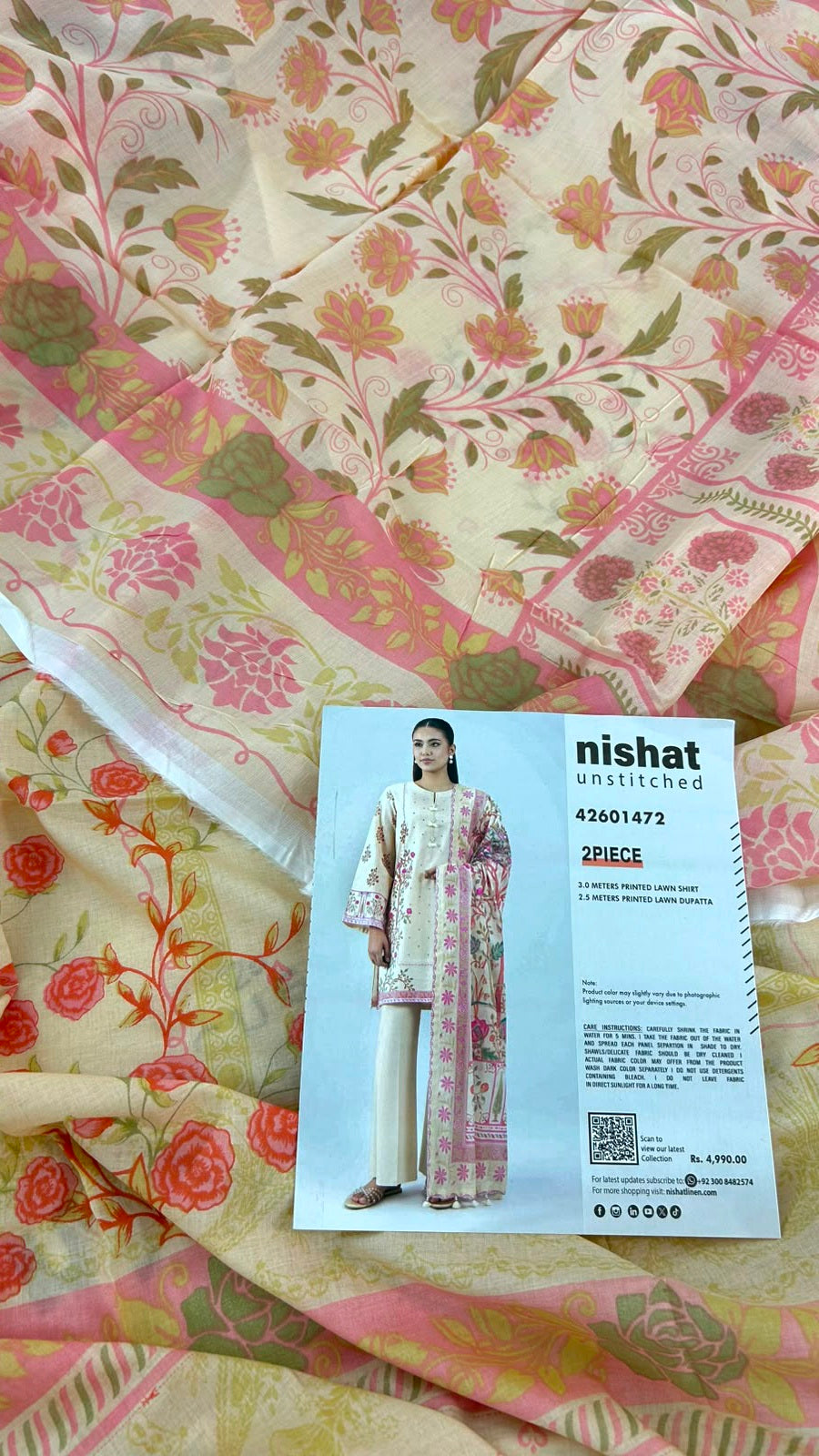 MIX BRAND 2 PC SHIRT DUPATTA