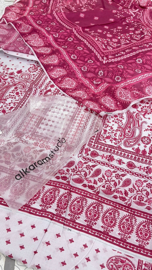 ALKARAM LAWN 2 PC SHIRT DUPATTA